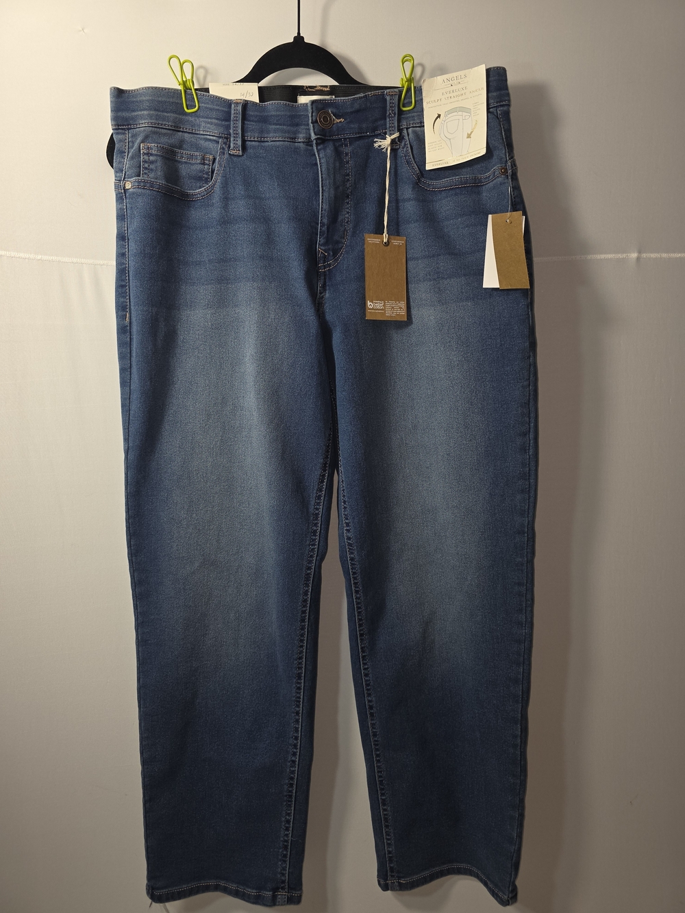 NWT Angels Women’s Classic Mid-Rise Blue Jeans